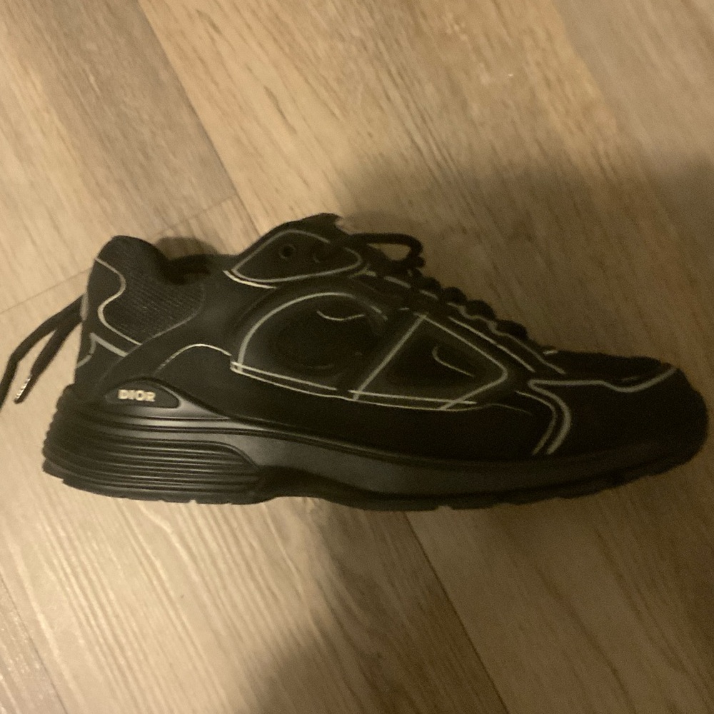 Dior Men's Black and White Sneakers, willing to negotiate price